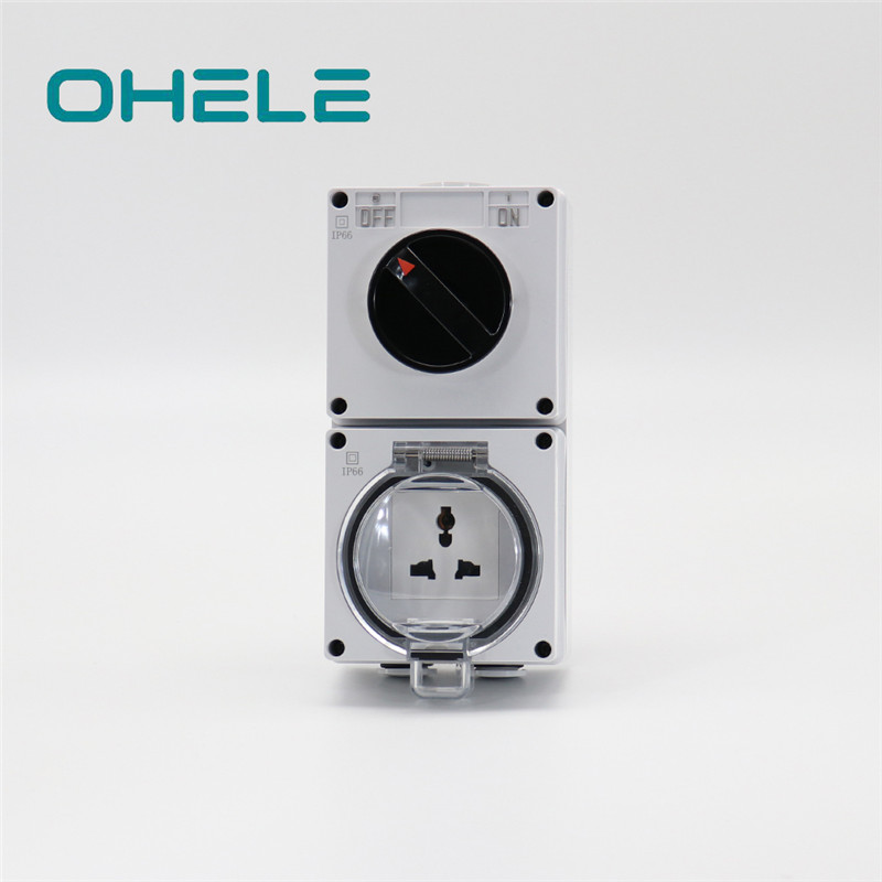 Hydraulic Pipe Nipple Coloured Plug Sockets - 1 Gang Switch + 1 Gang Multi-function Socket – Ohom