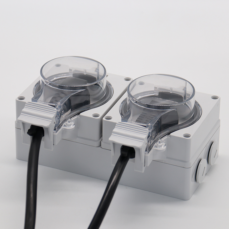 Hex Nipple Black Electrical Outlet - 2 Gang German(EU) Socket – Ohom