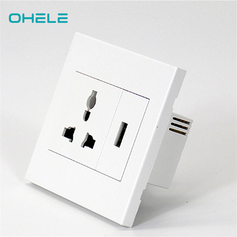 Professional China Wall Tile Spacers And Levelers - 1 Gang Multi-function Socket+1 Gang USB – Ohom