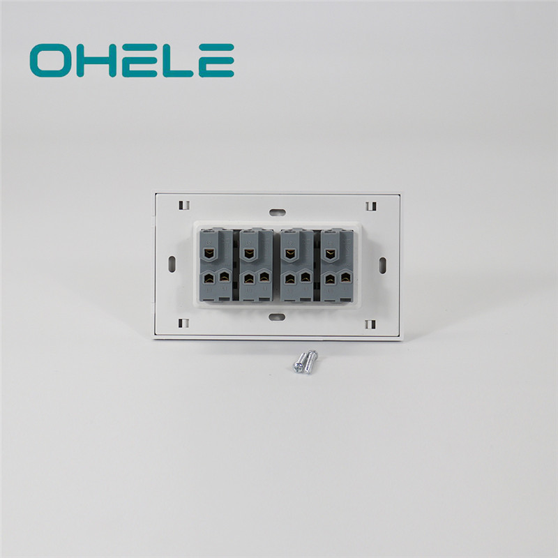 Reasonable price for Wall Sockets With Usb - 4 Gang Wall Switch Socket – Ohom