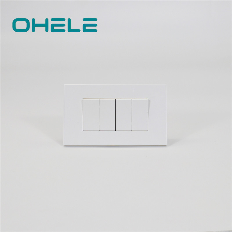 Professional China Switch And Socket Wall - 4 Gang Wall Switch Socket – Ohom