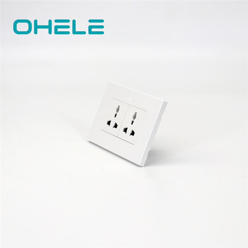 High Performance Types Of Wall Outlet Plugs - 2 Gang Multi-function Socket – Ohom