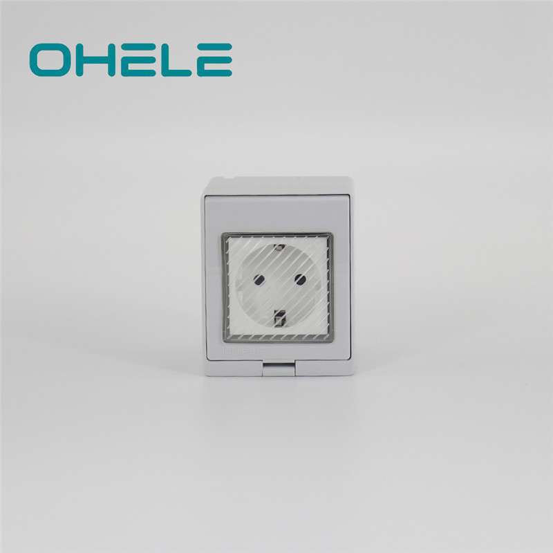 Hex Nipple 1 Inch Power Outlet With Switch - 1 Gang German(EU) Socket – Ohom