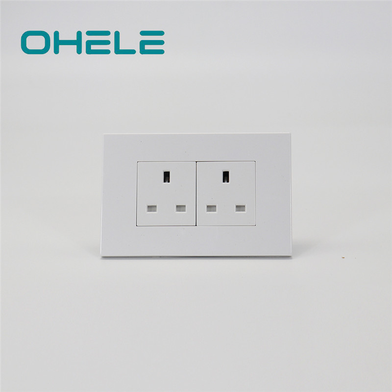 Good Wholesale Vendors Multi Plug Wall Outlet - 2 Gang UK Socket – Ohom
