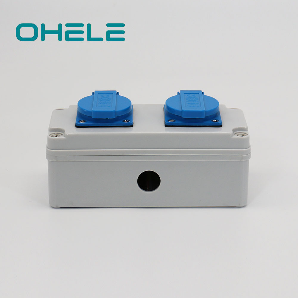 Cheapest Price Push Button Starter Switch - 2 Gang Swiss Socket – Ohom