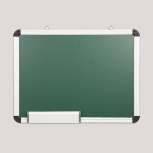 Green chalk board with aluminum frame