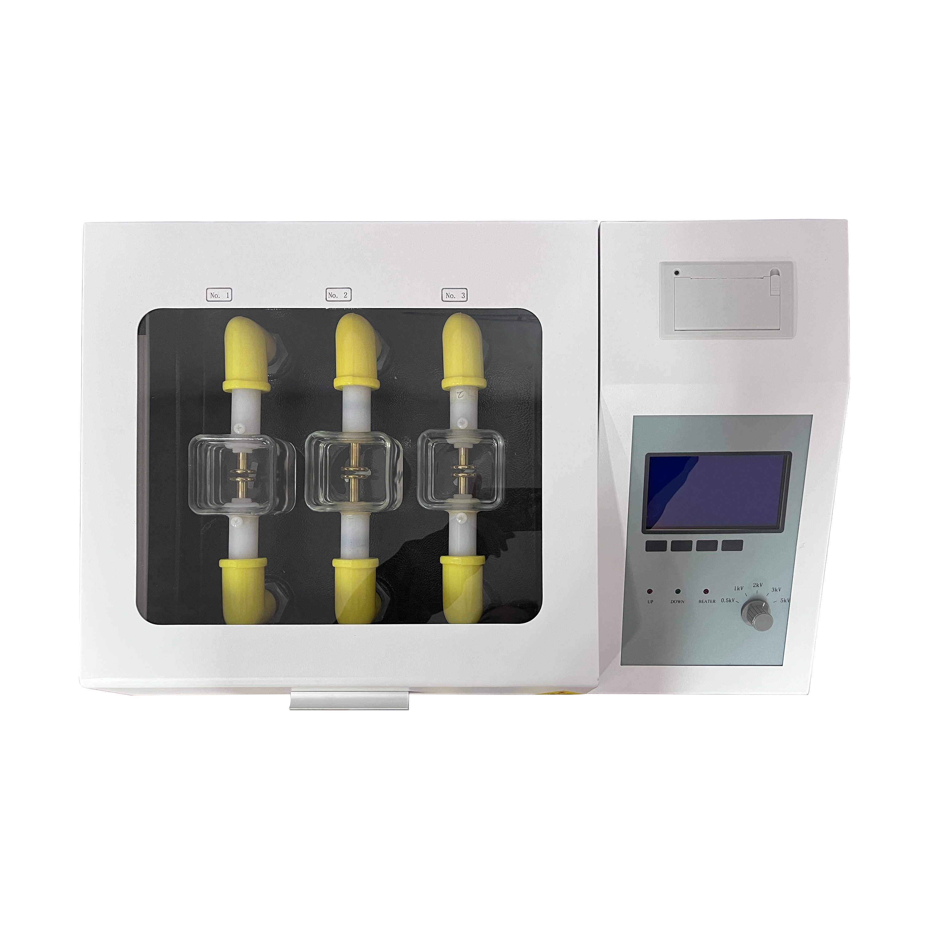 Wholesale Dissipation Factor Oil - Three cup insulating oil dielectric strength tester –  Push detail pictures