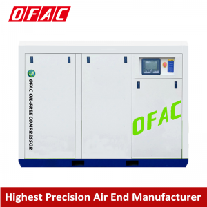 Highest Precision Air END High Reliability Low Noise AC Power Cost Saving Single Screw Oil Free Water Lubricated Rotary Screw Type Air Compressor