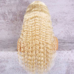 613 deep wave 100% Virgin Hair transparent Lace Human Hair wigs for black Women