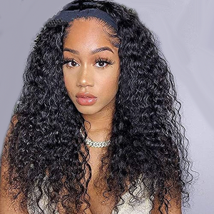 30 Inch Deep Wave Frontal Wig Human Hair 13X4 Curly Lace Front Wig Full Transparent HD Lace