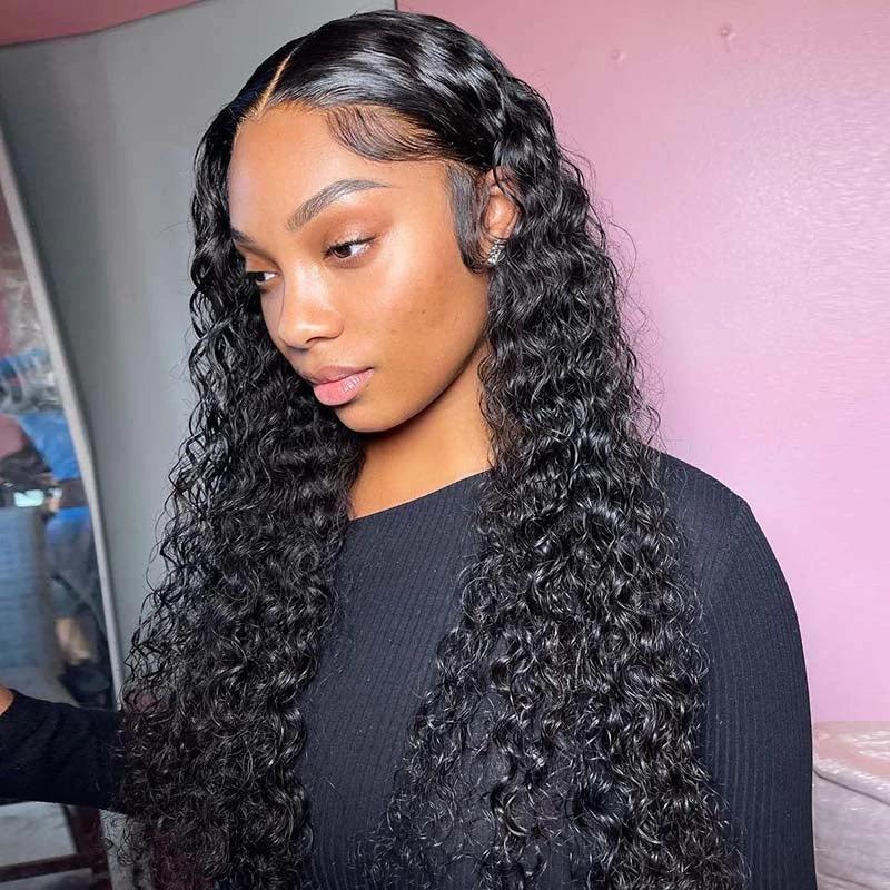 China Curly Bundles Factory –  Wholesale Brazilian 100% human hair lace front wig for black women  – OKE