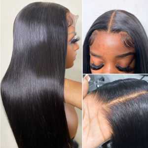 5×5 HD Lace Closure Wigs for Black Women Human Hair 180% Density