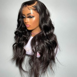 China 13×6 Lace Wigs Manufacturers –  Lace Wig Long Silky Straight Platinum Ombree Lace Front Wig For Black Women Futura Hair   – OKE