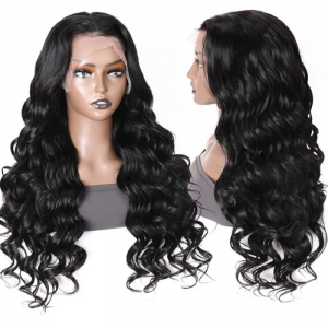 Loose Wave Hair Wigs Brazilian Virgin Swiss Lace For Black Women