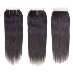 Straight 4×4 HD Lace Closure Human Hair Pre Plucked with Baby Hair