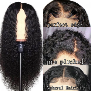 Water Wave HD Lace Wigs Virgin Hair Wigs Pre Plucked with Baby Hair 