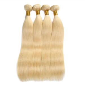 Straight 613 Human Hair Bundles Unprocessed Double Weft Extension