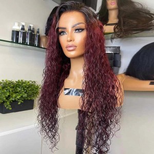 100% Virgin Human Hair Cuticle Aligned Raw Hair Wigs 99j