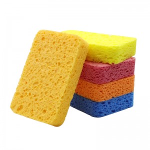 Kitchen clean cellulose sponge block