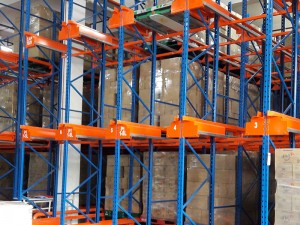 High density warehouse storage density pallet shuttle racking