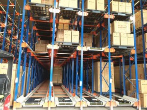 High density warehouse storage density pallet shuttle racking