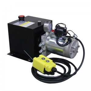 DC 12V/24V 1.6KW Single Acting Hydraulic Power Packs with 2 Meters Cable Control