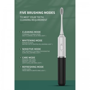 Sonic electric toothbrush Portable intelligent detachable Adult electric toothbrush rechargeable toothbrush for tooth cleaning