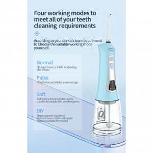The new portable dental water flosser cordless water pick whitens teeth jet and cleans mouth