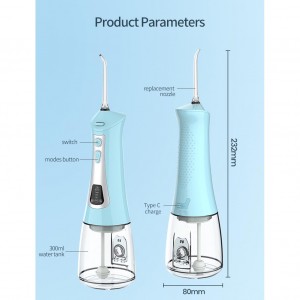 The new portable dental water flosser cordless water pick whitens teeth jet and cleans mouth