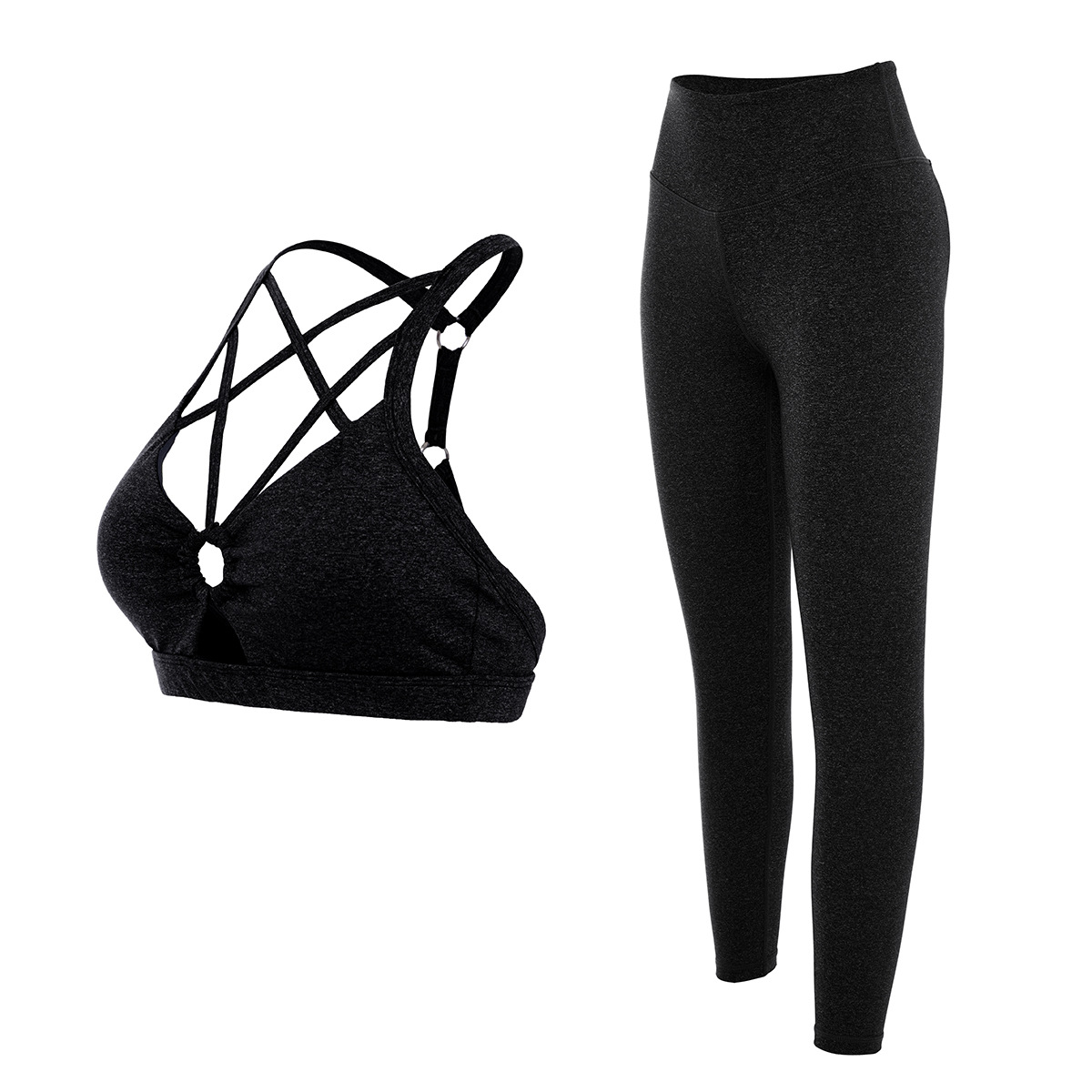 //Wish/Shopee Explosion Sexy Ribbed Yoga Bra and Gym Leggings  Sets, Customized Logo Luxury Activewear Cross Waist Exercise Clothes for  Women - China Ladies Workout Clothing Sets and Luxury Yoga Clothes price