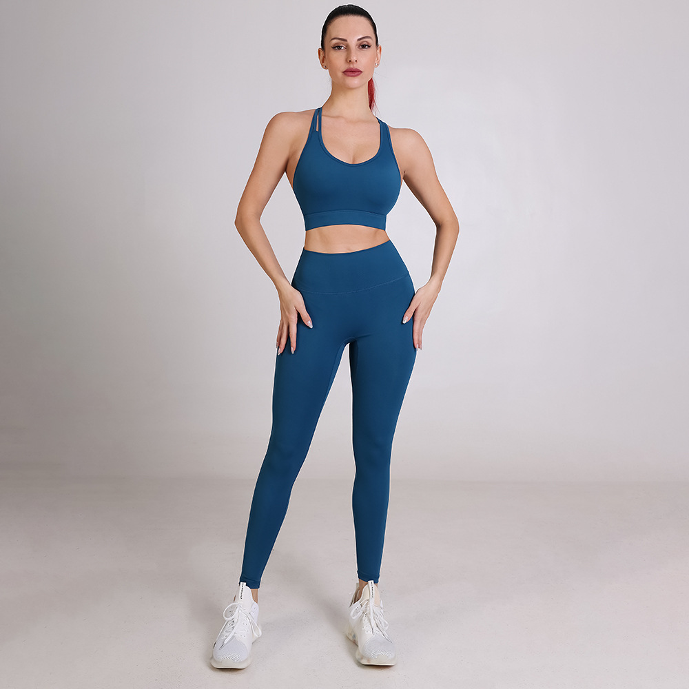 Women's Yoga Outfits Ropa De Mujer Workout Sportswear Set Cross Bacck Sports  Bra Butt Lifting Running Leggings Gym Activewear Suit - China Activewear  for Women and Gym Activewear Suit price