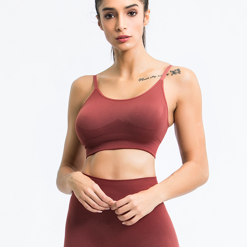 Womens Summer Fashion Gym Yoga Bra Spaghetti Straps Sexy Strappy Web  Details Bralette Tops Workout Sports Pullover Mini Crop Top