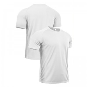 Men athletic sports short sleeve t-shirt mesh fitness loose running plus size quick dry tee gym top