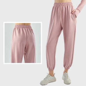 Women high rise sports sweatpants casual loose fitness workout running quick dry jogger pants