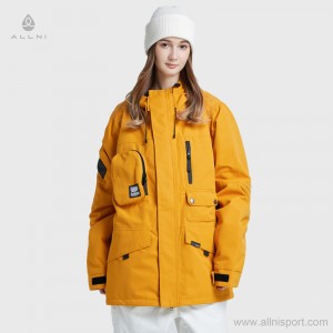 Women ski snowboarding jackets hooded mountain winter outdoor windbreaker snow coat