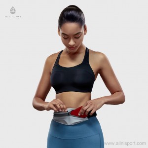 Women running belts waist pouch phone adjustable sports money belt with headphone port
