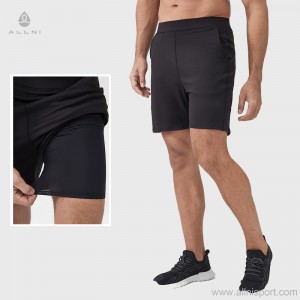 Men sports pants fitness shorts with linner quick dry running shorts Factory custom fast delivery