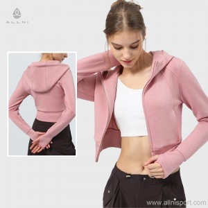 Factory Custom made fast delivery Winter warm hoodies high neck hooded jacket fitness coat