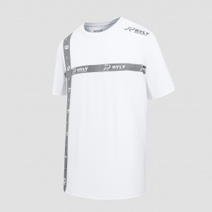 Custom summer outdoor short sleeve fishing t-shirt fashion breathable round neck stripe print tee