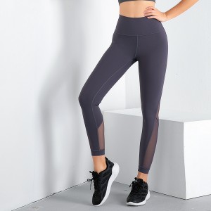 High Quality China 2021 Factory Price Double-Side Nylon Yoga Fitness Pants, High-Waisted Sports Tight, Side Pocket