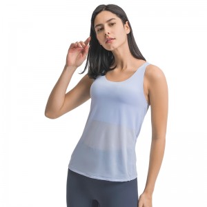 Womens tank top insert cross strap sports bra running yoga wear sleeveless shirts