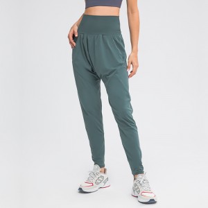 Womens harem pants outdoor sports running track high waisted jogger sweatpants
