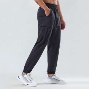 Mens jogger pants summer outdoor loose woven elastane overalls sweatpants