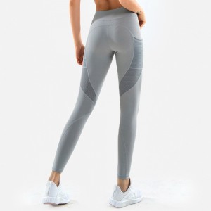 Custom Logo Sexy Mesh Leggings Women Gym Running Tights Lady Yoga Pants