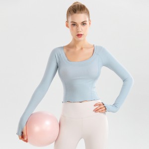 Best Price on China 2PCS/Set Vital Women Sport Suit Yoga Set Gym Workout Clothes Long Sleeve Fitness Crop Top + High Waist Energy Seamless Leggings