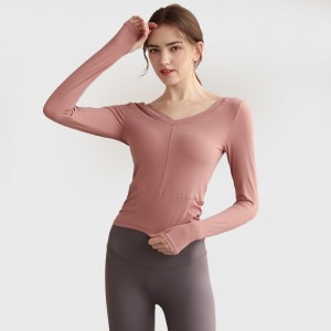Wholesale Price China China Women Top Autumn Winter Stripe Loose O Neck Long Sleeve Sweatshirt Blouse Esg10462