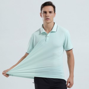 Custom mens lapel shorts sleeve tshirts quick dry breathable sports golf polos