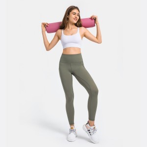 Womens leggings high waist butt lifting running fitness yoga gym pants with phone pockets