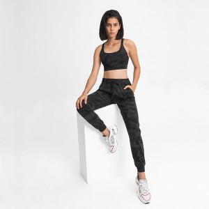 Womens running pants outdoor athletic training sports elasticity workout jogger sweatpants