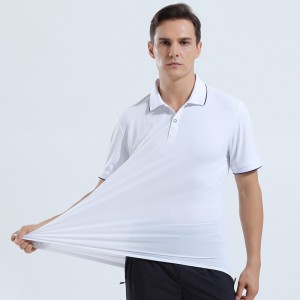 Custom mens lapel shorts sleeve tshirts quick dry breathable sports golf polos